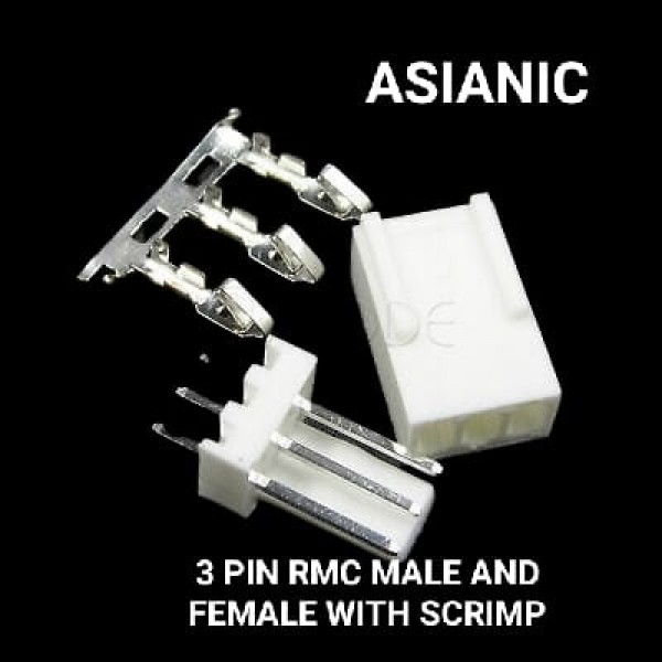 2510  3PIN  MALE AND FEMALE WITH SCRIMP 2.54mm Pitch